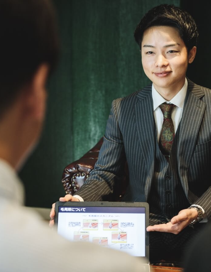 脱毛の施術シーン